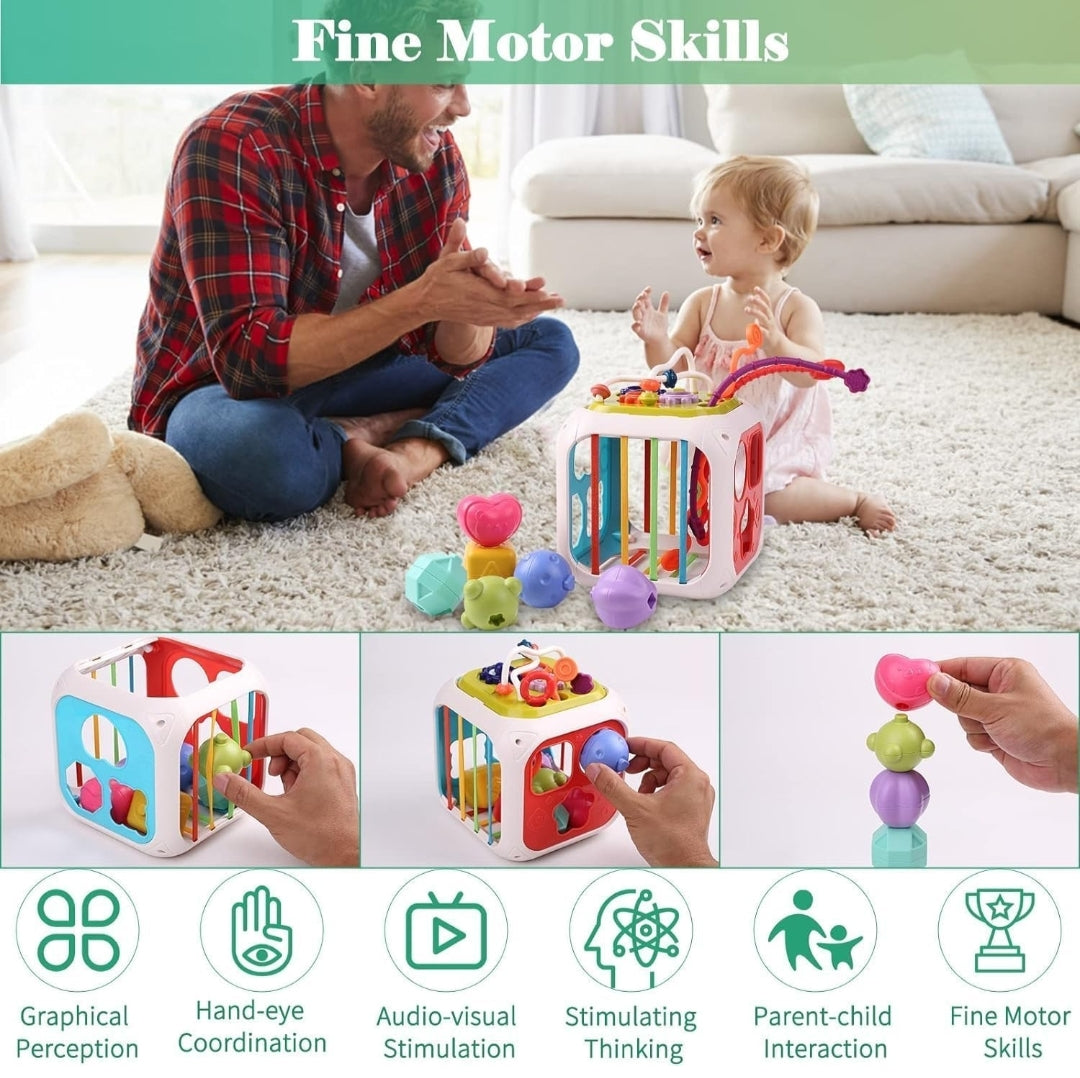 Montessori 7 in 1 Baby Sensory Toy for Kids
