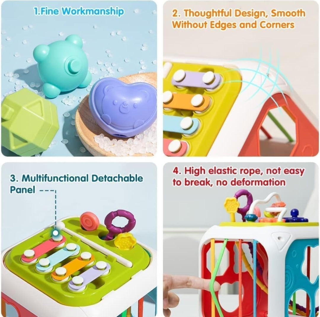 Montessori 7 in 1 Baby Sensory Toy for Kids