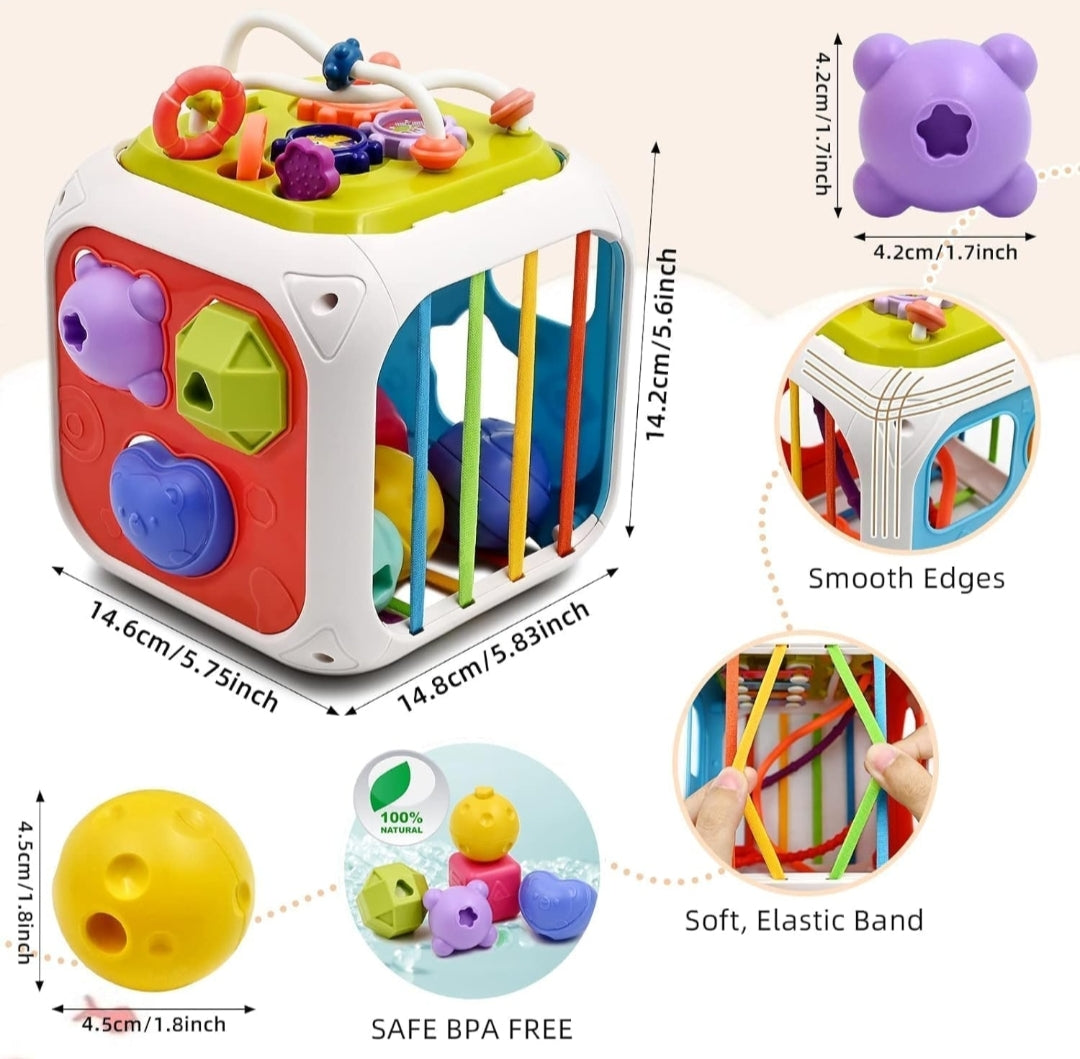 Montessori 7 in 1 Baby Sensory Toy for Kids